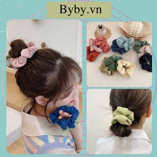 Dây cột tóc vải scrunchies đơn giản đồ buộc tóc scrunchies phụ kiện tóc