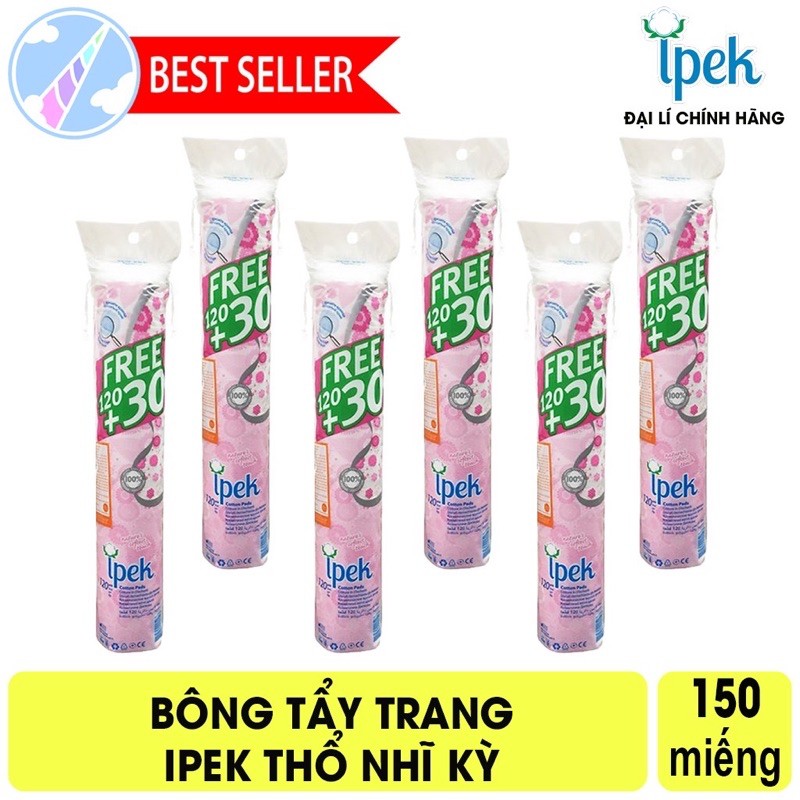 Bông tẩy trang Ipek Thổ Nhĩ Kỳ 130 miếng