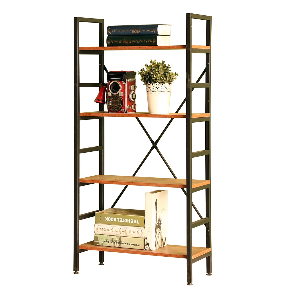 Kệ Gỗ Chân Sắt mặt gỗ 3,4,5,6 Tầng tùy chỉnh kích thước kệ