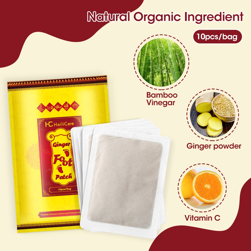 Set 10 Miếng Dán Chân Detox Chăm Sóc Sức Khỏe