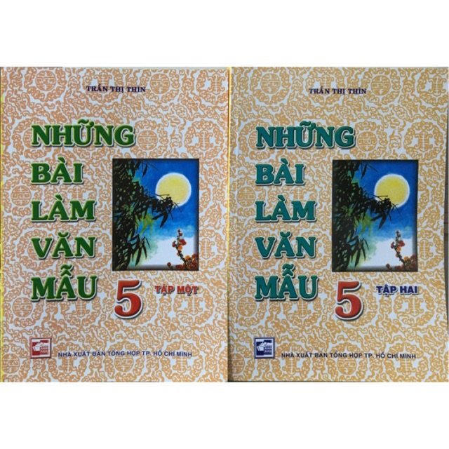 Sách Những bài làm văn mẫu lớp 5 (tập 1 +2)