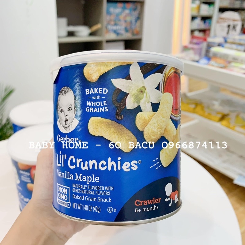 Bánh ăn dặm Gerber lùn cho bé 8+