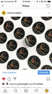 In card và tem giá rẻ