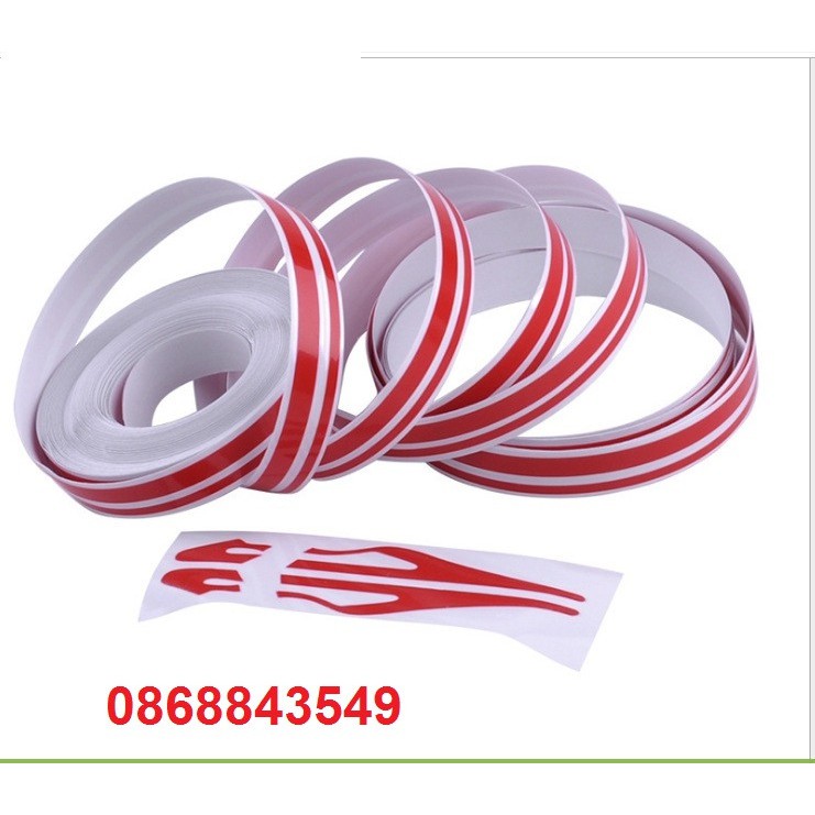 Tem decal thể thao chỉ viền trang trí