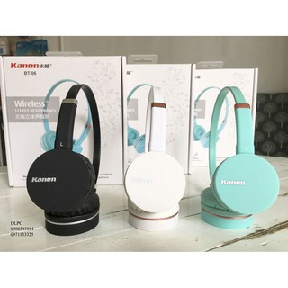 [HOT] Tai nghe chụp tai Blutooth Kanen BT-06 chuẩn 4.0(đen, trắng, xanh ngọc)
