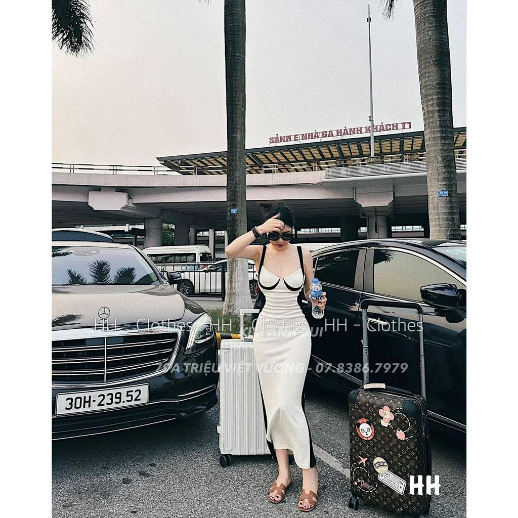 ĐẦM BODY TRẮNG 2S VIỀN ĐEN  3008099