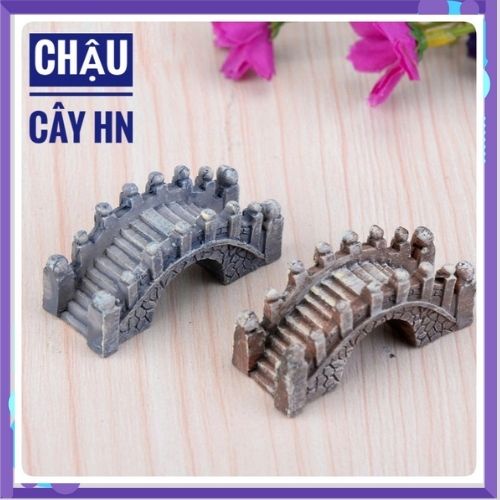 Cầu đá vòm làm Phụ Kiện Tiểu Cảnh Trang Trí Chậu Cây, Sen Đá, terrarium, charm slime