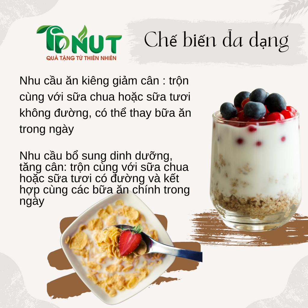 500gram Granola siêu hạt TPNut (có loại không yến mạch) - Ăn kiêng không đường