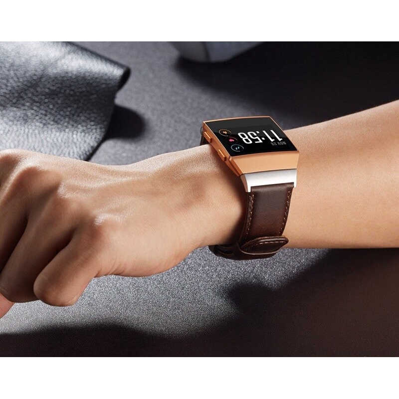 Dây đeo bằng da thật cho đồng hồ thông minh Fitbit Ionic