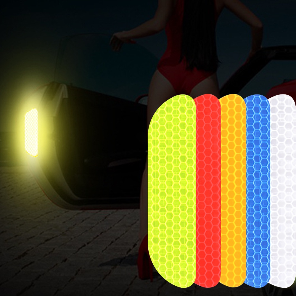 Bộ 4 Miếng Dán Phản Quang Cảnh Báo An Toàn Cho Xe Hơi