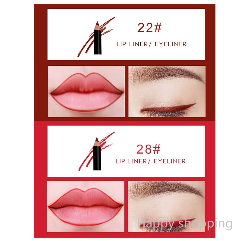 (Hàng Mới Về) Set 12 Chì Kẻ Viền Môi Và Mắt Nhiều Màu Sắc Thời Trang | BigBuy360 - bigbuy360.vn