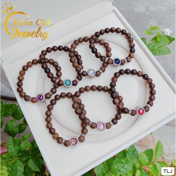 Vòng Tay Trầm Hương ⚡HÀNG ĐẸP⚡ Vòng Trầm Tốc Hương Tự Nhiên, Kết Hợp Phụ Kiện Bạc, Đá Phong Thủy Theo Mệnh