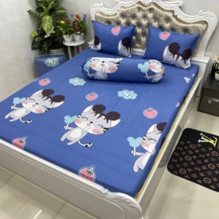 BỘ DRAP COTTON HÀN QUỐC 4 MÓN 100% COTTON