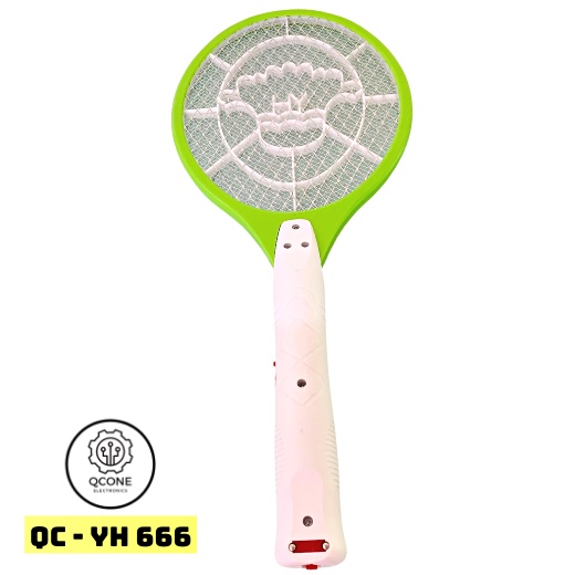 Vợt bắt muỗi chính hãng QCONE YH666 sạc điện thiết kế nhỏ gọn đơn giản