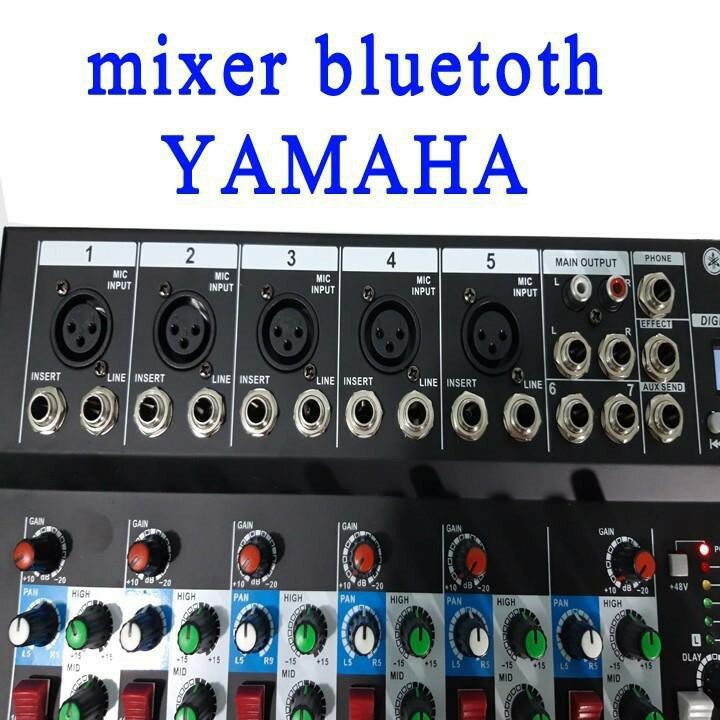 Mixer YAMAHA F7-MB có bluetooth , Chống hú tuyệt đối , giá rẻ phù hợp với phòng hát gia đình _ Nhật Việt official .