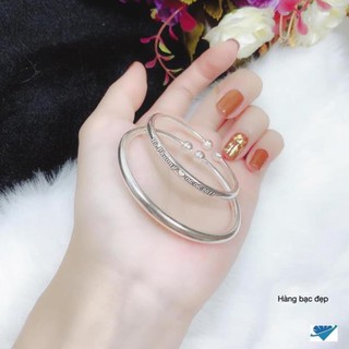 Vòng Bạc Trơn Khắc Tên - Vòng Bạc Cua Trơn Cho Bé và Cho Mẹ