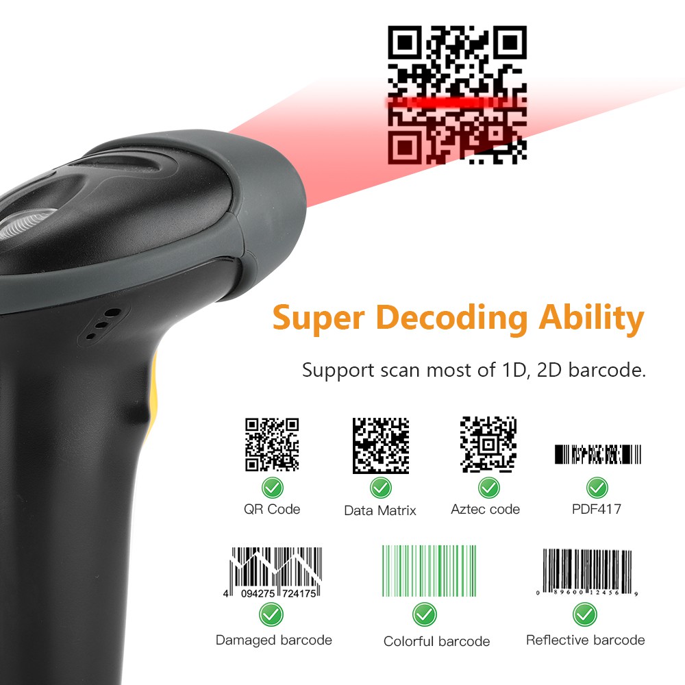 Máy Quét Mã Vạch QR Evnvn1d 2d Usb Chất Lượng Cao