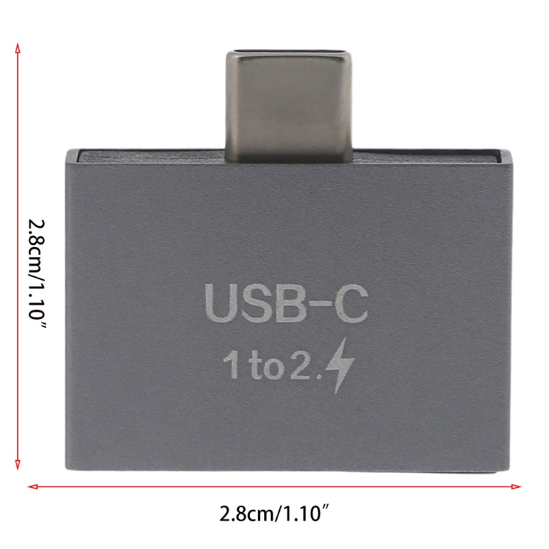 Đầu Chia Cổng Sạc USB C Sang Hai Cổng USB C Cho USB C PD