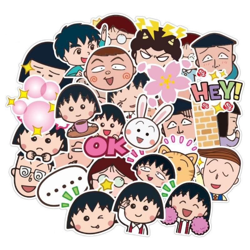 10-50 hình sticker Maruko decal ( random hình )