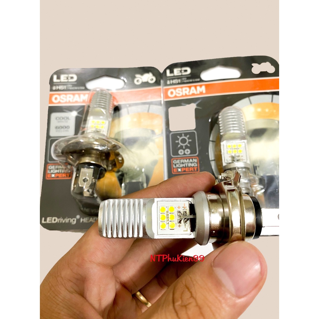 Bóng đèn pha Led Osram Chính Hãng Chân M5-H4 sáng gom-Bảo Hành 1 Năm