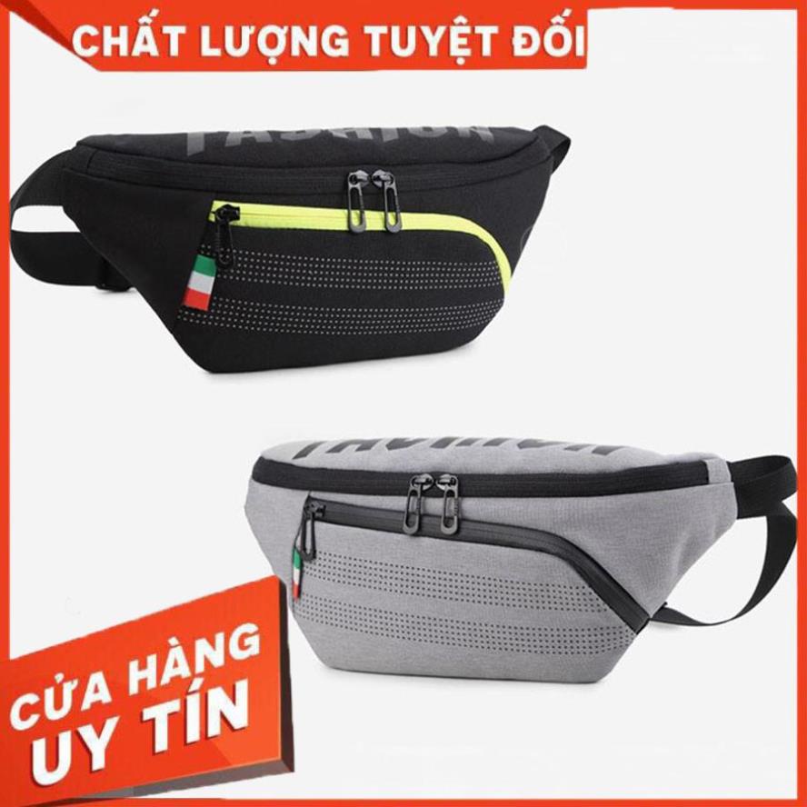 [Mã FAMALLT5 giảm 15% đơn 150K] Túi Đeo BụngPhối Màu Trẻ Trung DB278 (Đen - Xám) | BigBuy360 - bigbuy360.vn