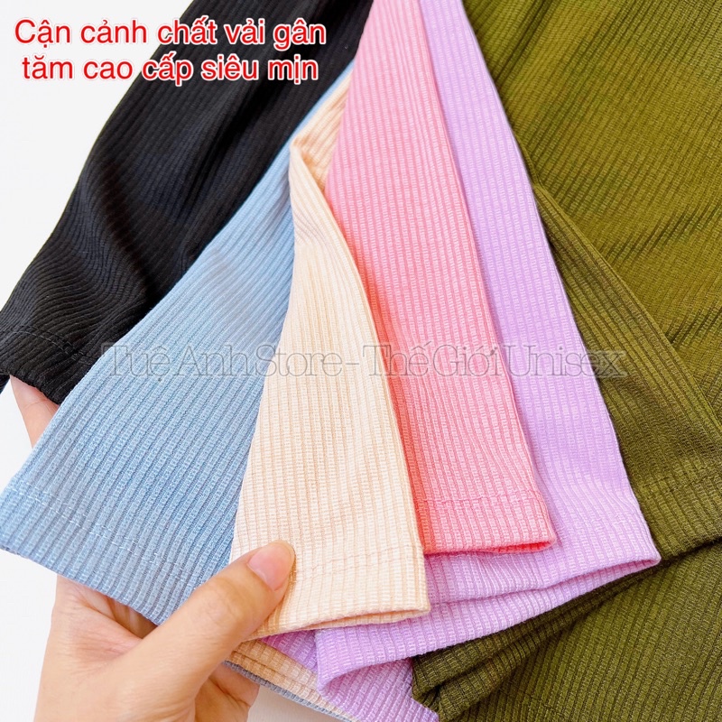 [6 MÀU] Quần Đùi Gân Tăm Cao Cấp - Quần Short Nữ Lưng Cao Ống Rộng Phong Cách Hàn Quốc Size 38-70kg TUEANHSTORE