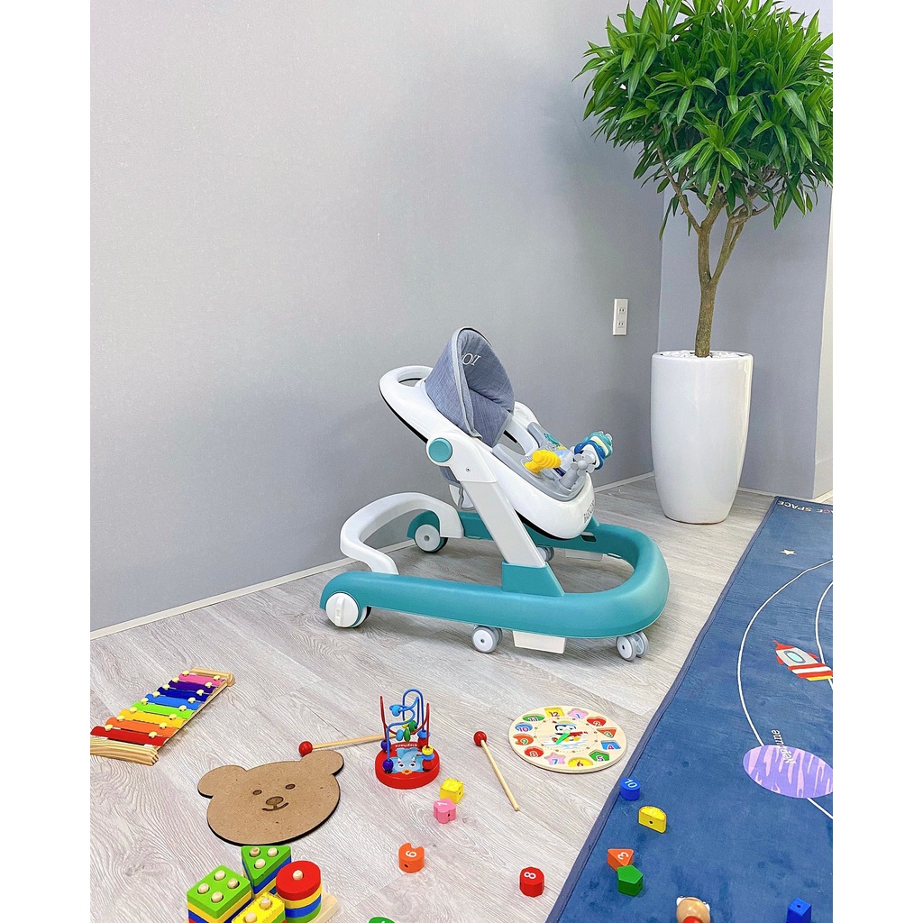 | Mã mới - Bảo hành 12 tháng | Xe tập đi đa năng BW805 nhiều tư thế có nhạc có đèn có bàn chơi có bàn ăn cho bé BabyCosi