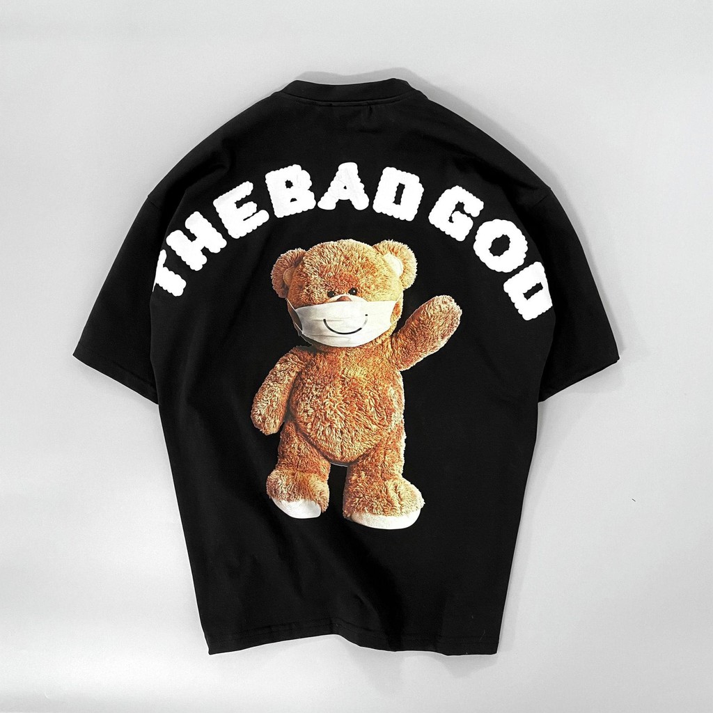 Áo thun tay lỡ Teddy mask MSW Town Fullbox ,áo phông cotton T shirt nam nữ unisex | BigBuy360 - bigbuy360.vn