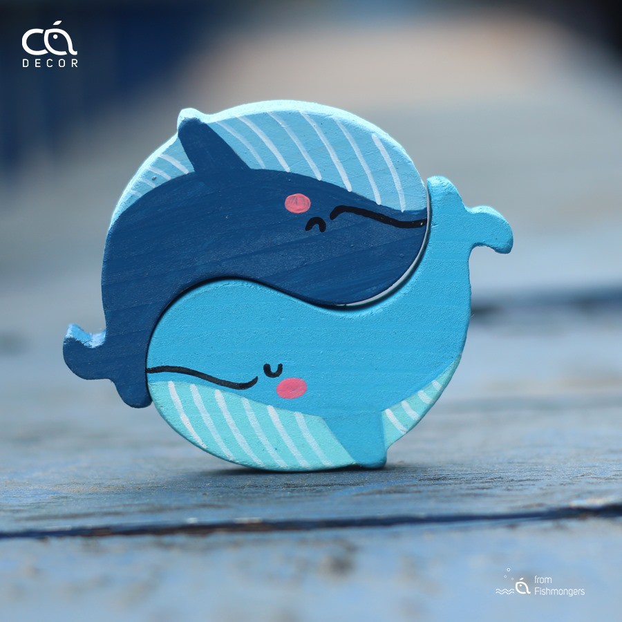 MÓC KHOÁ CÁ GỖ HANDMADE