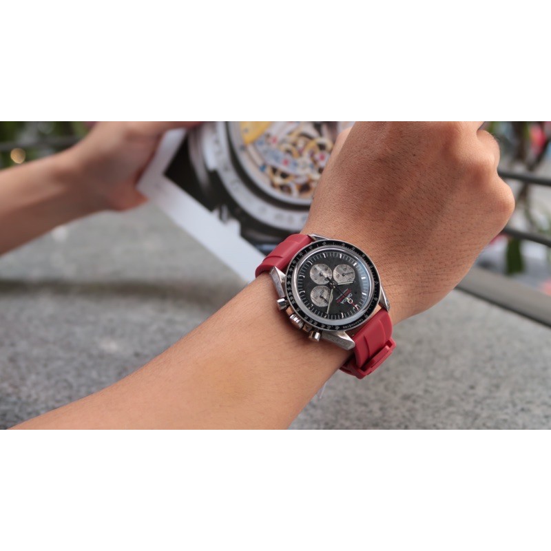 DÂY ĐỒNG HỒ CAO SU THƯƠNG HIỆU WWS, TẶNG KÈM TOOL THAY DÂY VÀ CHỐT