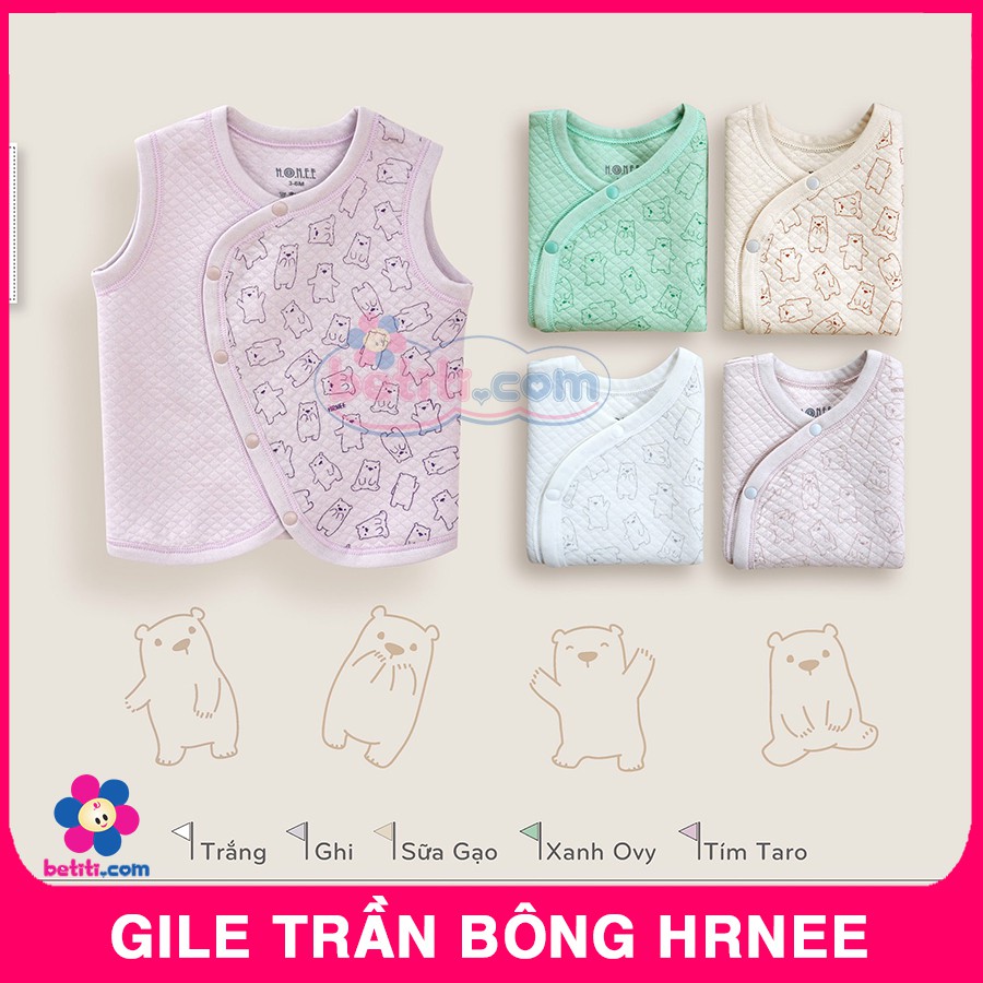 Gile Trần Bông HRNEE Cho Bé Sơ Sinh Cao Cấp