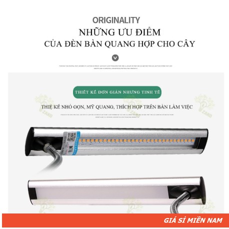 Đèn Đọc Sách Bảo Vệ Mắt Kết Hợp Ánh Sáng Quang Hợp Cho Cây Để Bàn 01 - Zako