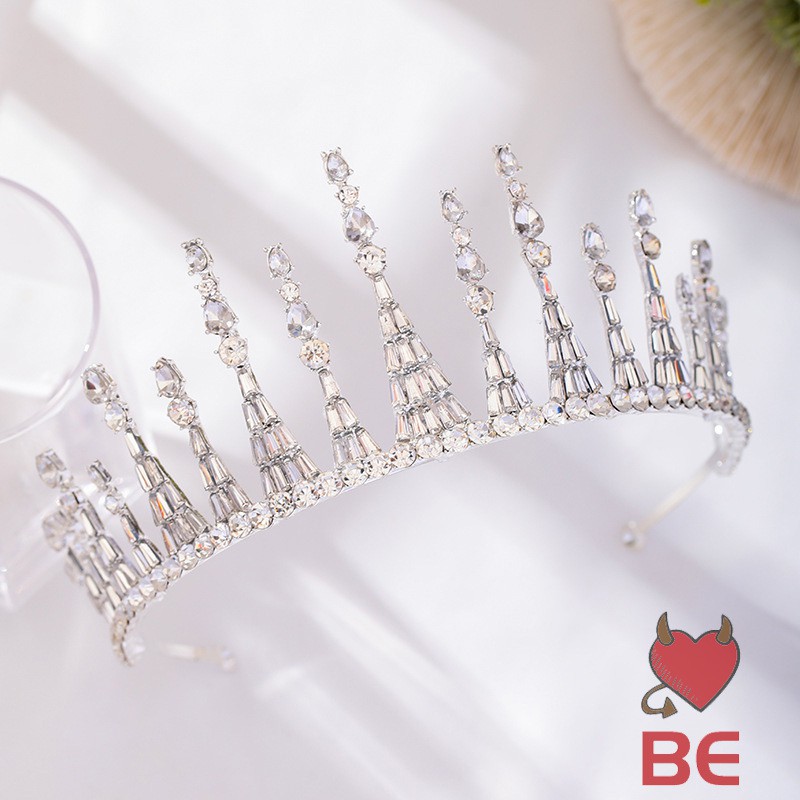 YADORNOS Vương miện đính đá sang trọng thời trang cho cô dâu