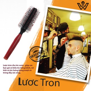 Lược Tròn cán đỏ - Lược Tròn tạo kiểu tóc phồng trước và sau Pre-Styling