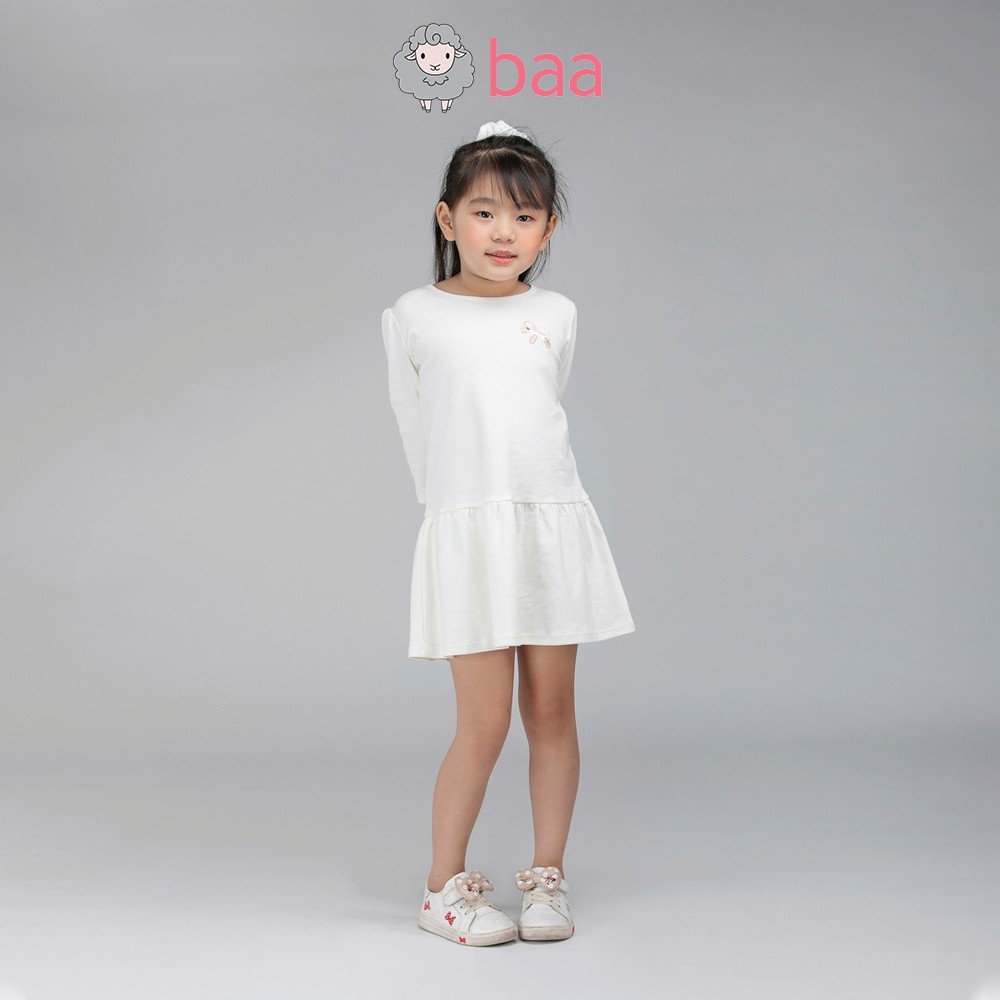 Đầm dài tay BAA BABY thêu họa tiết xinh xắn cho bé gái - GT-AD12D