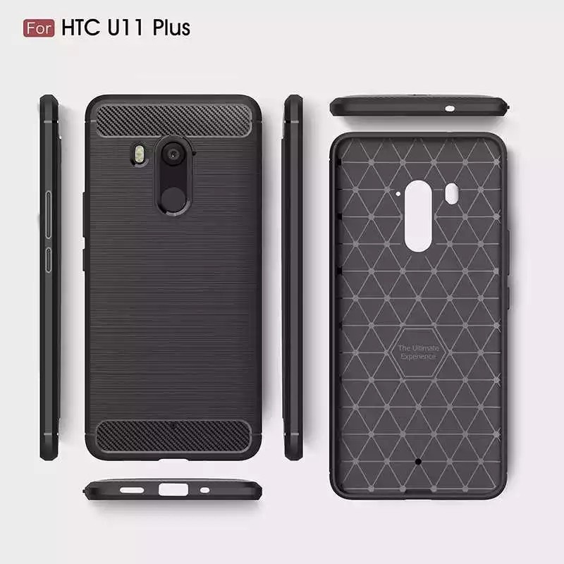 Ốp lưng carbon dẻo chống sốc cho HTC U11 PLUS