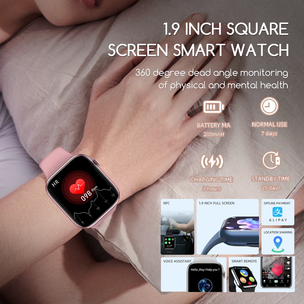 Đồng Hồ Thông Minh Smartwatch Có Nfc Hw67 Pro Max Dành Cho Nam Và Nữ Bluetooth Gọi Thoại Trợ Lý Đồng Hồ Thông Minh Abu