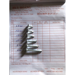 100g Vít bắn tôn đuôi cá đầu dù, vít trắng đuôi cá