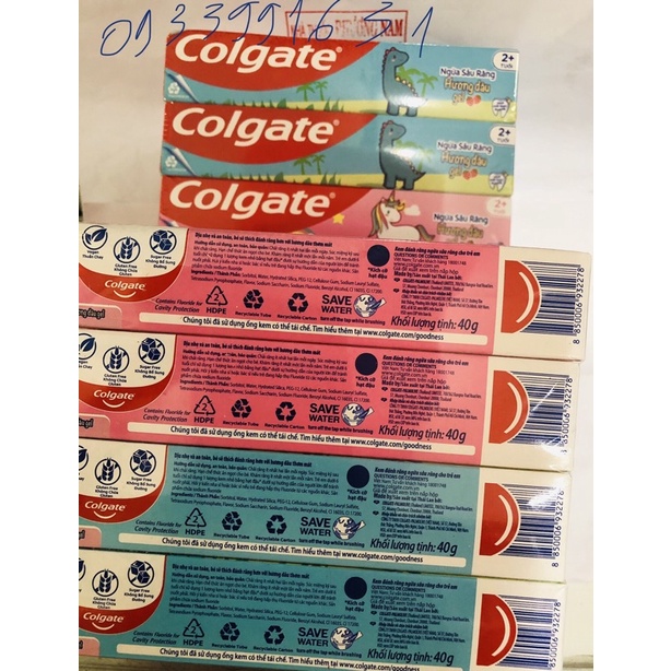 Kem đánh răng colgate vị dâu 40g(cho bé 2-5 tuổi)