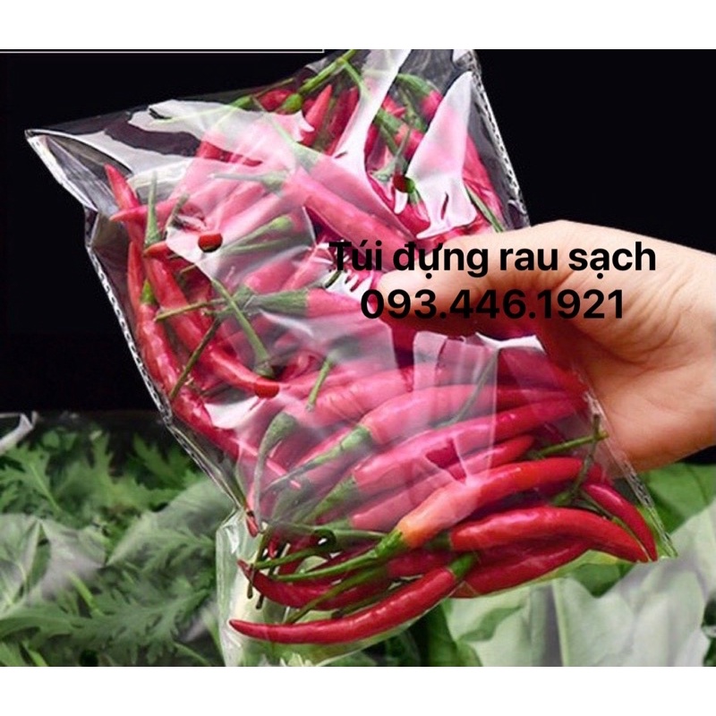Túi đựng rau sạch trơn không in