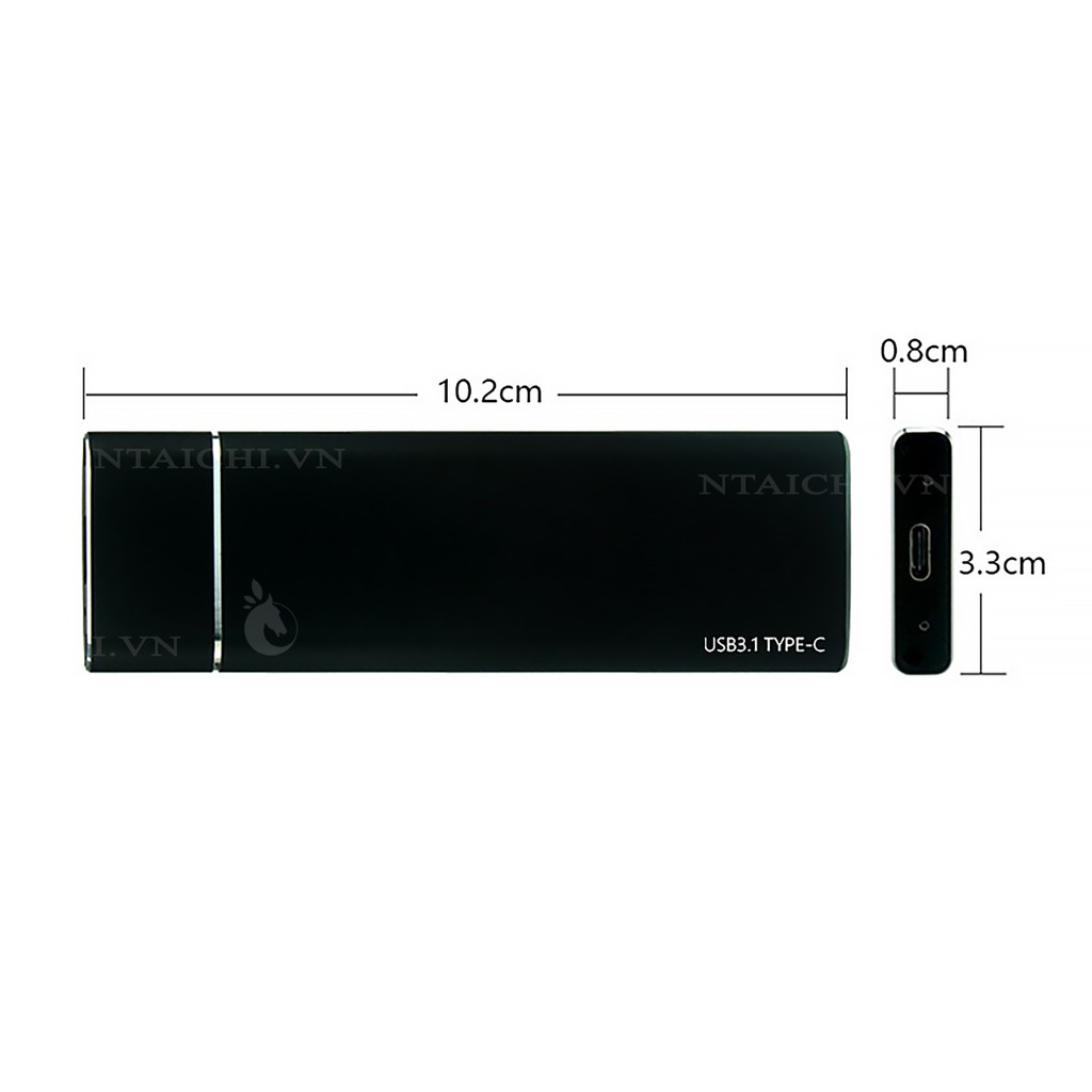 BOX Ổ CỨNG M.2 GIAO THỨC KÉP  , Type-C , Dành Cho Ổ Cứng SSD M2 PCI NVME & SATA