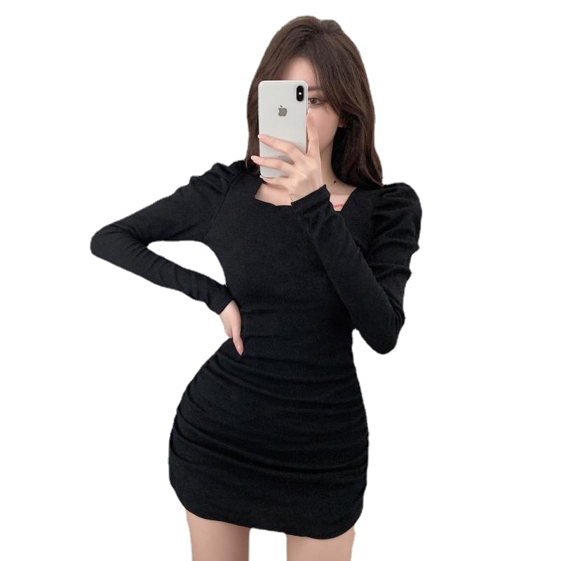 Đầm Hàn Quốc Mùa Thu Ngắn Gợi Cảm Mới Cho Nữ