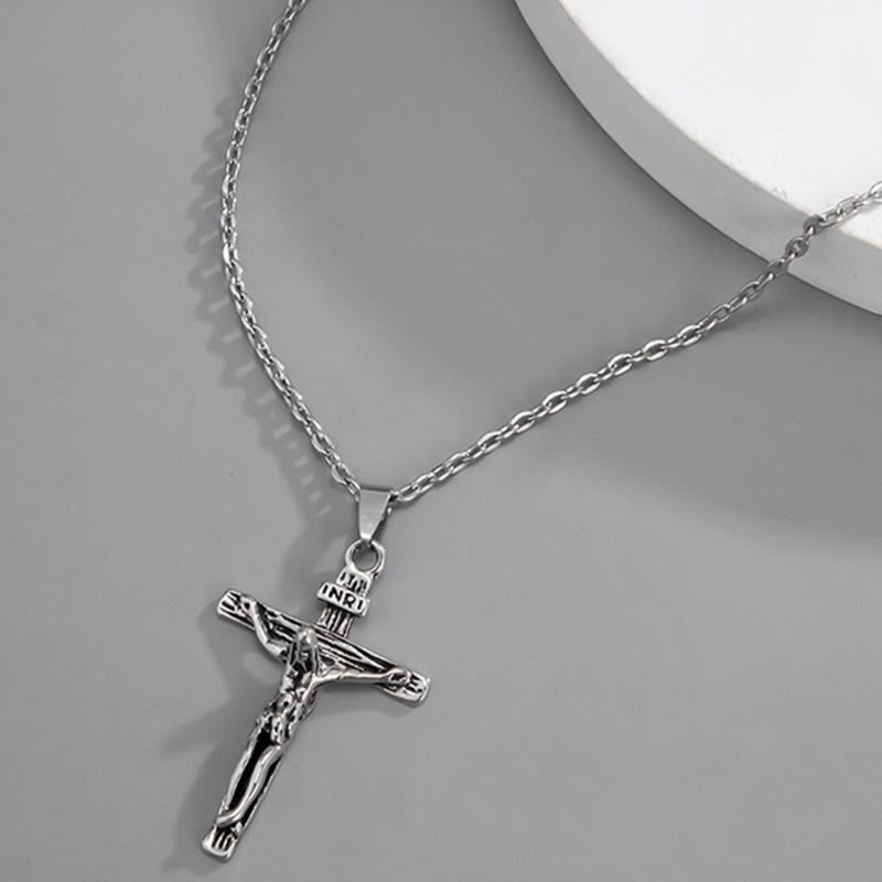 Vòng cổ Thép Titan Mặt Thánh Giá Thời Trang Hàn Quốc