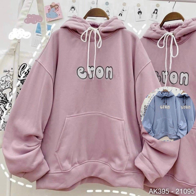 Áo Hoodie Nỉ Tay Phồng Cánh Dơi UNISEX Nỉ Bông Dày Dặn Hàng QC Áo Hoodie Nữ Nỉ Ngoại SWEATER Nữ ERON - AK3395