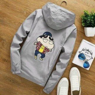 Áo Khoắc Dù Thời Trang in CuSin  4 Màu Xịn Xò, Áo Khoắc Nam Nữ Dể Thương, Áo Khoác Dù Nam Nữ Unisex