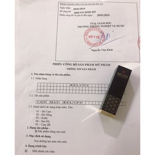 Combo 5 Son Môi Belips, Son kem không chì (Tặng Túi + Hộp + Thẻ BH)