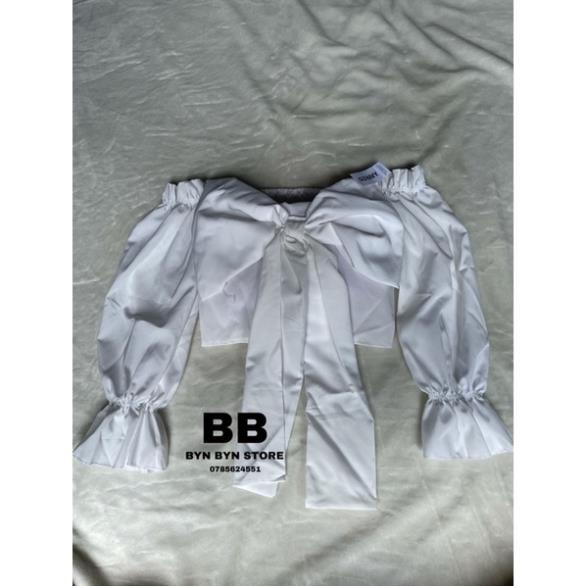 ÁO BẸT VAI NƠ TO TAY PHỒNG NHƯ ẢNH CỰC XINH HÌNH THẬT A30 [Hàng Siêu Cấp] | BigBuy360 - bigbuy360.vn