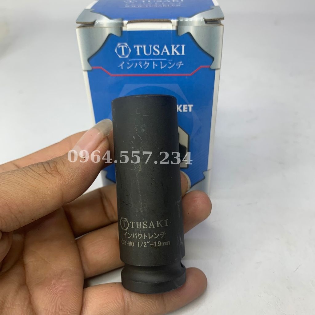 Đầu Khẩu 1/2 inch - đầu tuýp 6 cạnh mở bulong TUSAKI chất thép CR-MO Hàng Cao Cấp