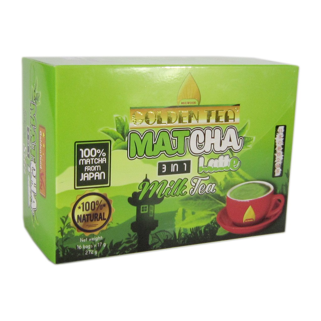 [Giá Xả Kho] Trà sữa matcha 3in1 - Hộp 8 que - Huca Food