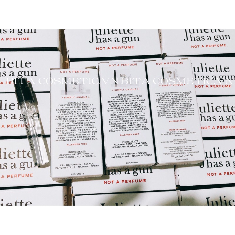 Vial/ mẫu thử nước hoa Juliette Has A Gun Not A Perfume